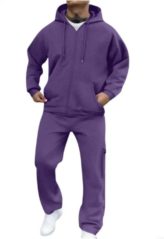 Men's Tracksuit 2 Piece Hoodie and Sweatpants Set Sweatsuits Casual Full Zip Athletic Track Suit Sets