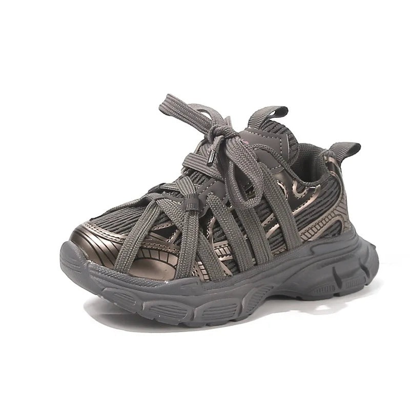 Children's Sneakers Chunky 2025 New Girls Basketball Shoes Fashion Versatile Kids Causal Boys Sports Shoes for School Breathable