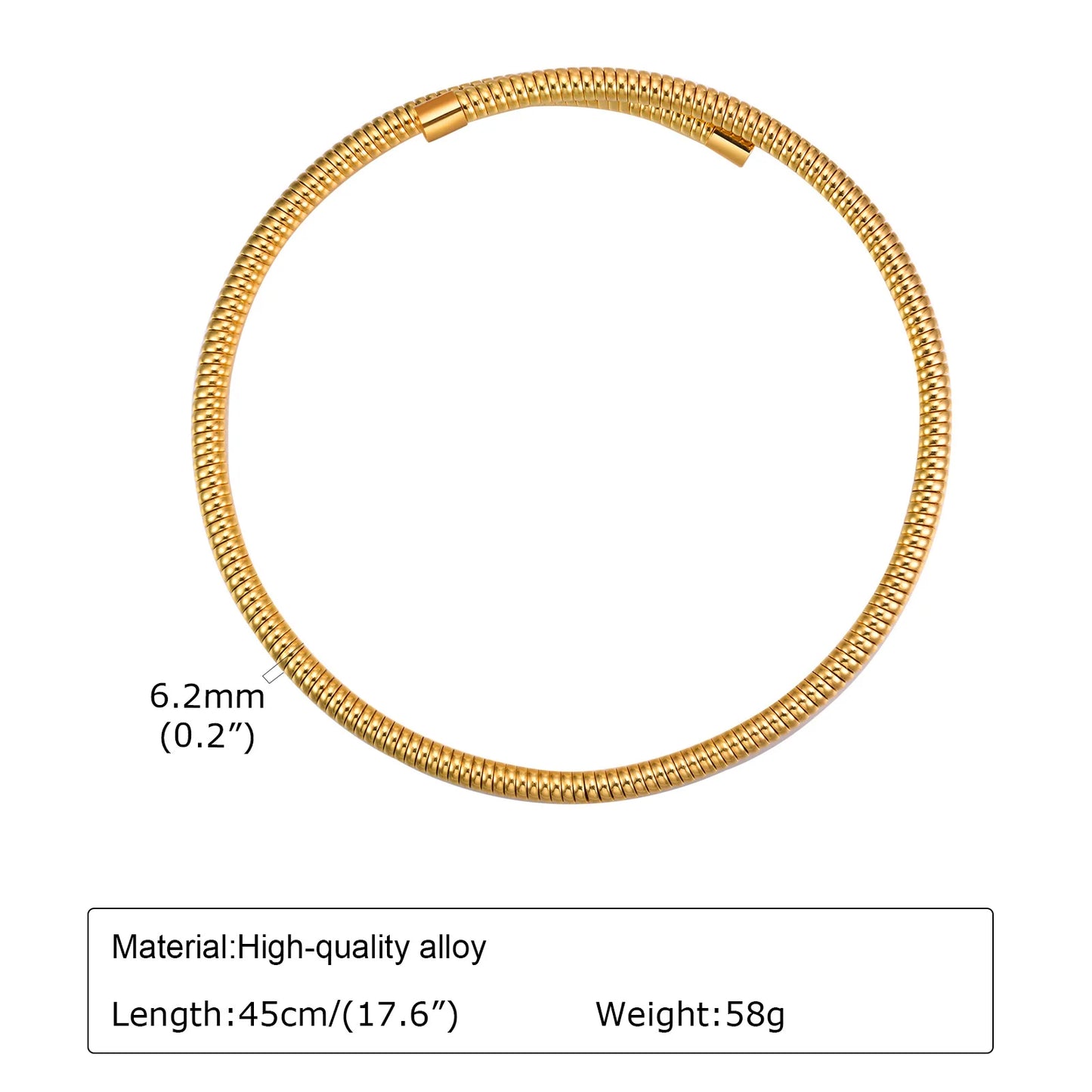 Necklace For Women Adjustable Open Choker Snake Collar Stretch Statement Jewelry Mom Girlfriend Valentine's Day Gift