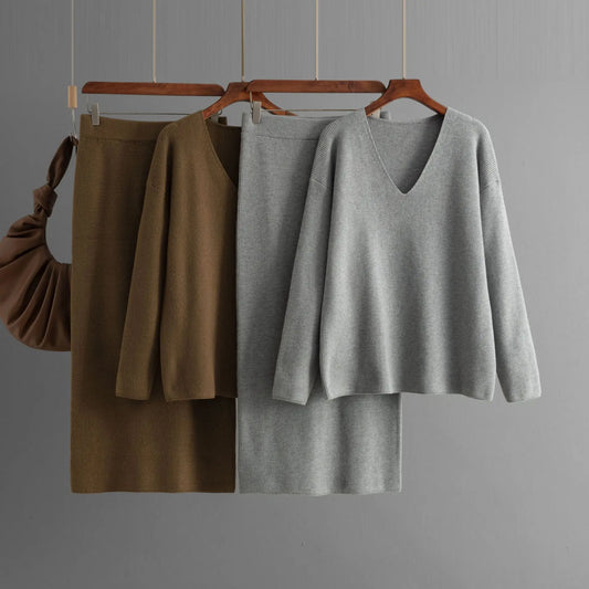 Women's Two-Piece Set Knit Sweater