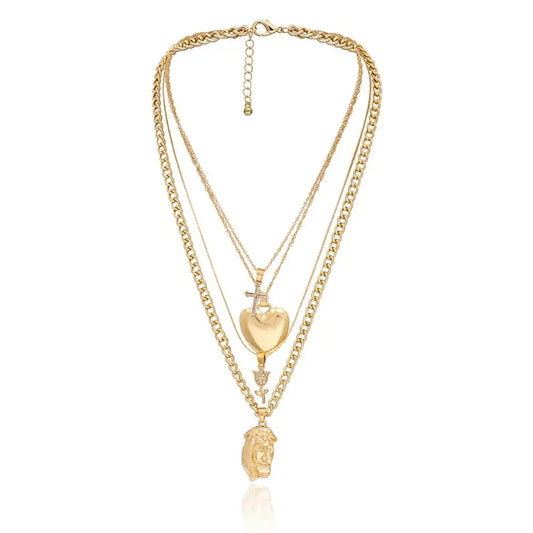 Fashion Gold Cross Necklace for Women Wholesale N911226