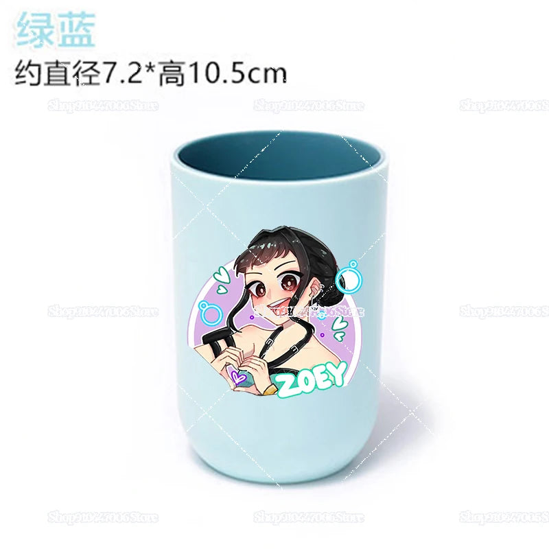 Anime K-pop Demon Hunters Print Bathroom Tumblers Shower Room Products Rumi Mira Zoey Household Merchandises Travel Accessories