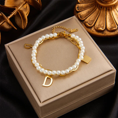 MEYRROYU 316 Stainless Steel Vintage Green Stone Heart Tassel Multilayer Charm Bracelet for Women Wedding Jewelry Beach брелок