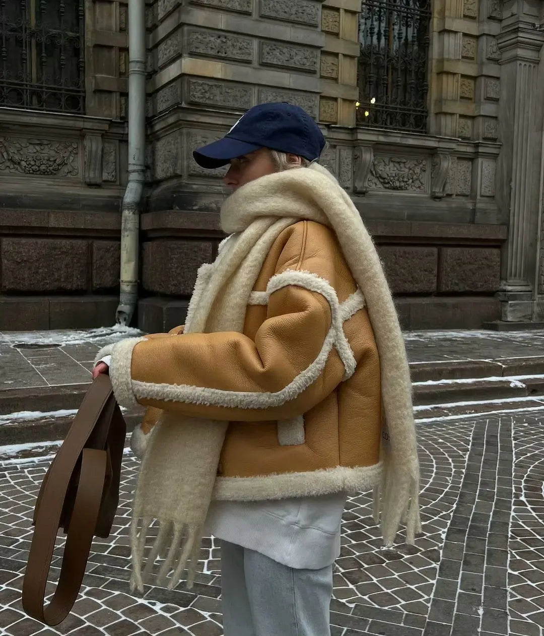 Lamb Fur Plush Jacket High Street Outwear