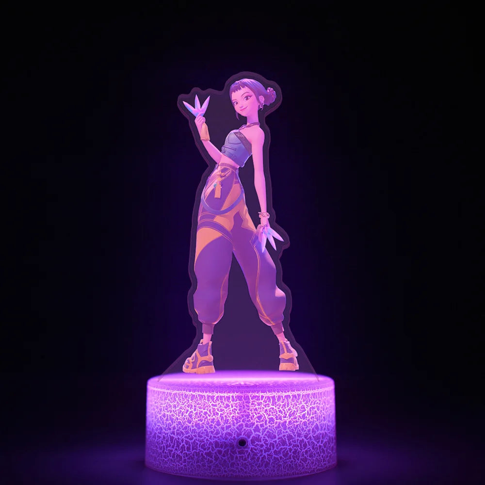 K-POP KPop Demon Hunters Acrylic Movie Remote Control Night Light Cartoon Cute Bedroom Living Room Home Decor Accessories Gifts