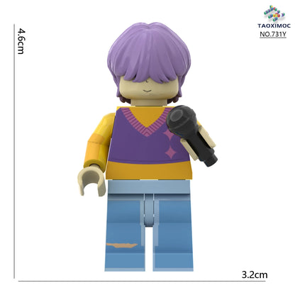 KPop Demon Hunters, a group of demon hunters, build blocks with Lumi and assemble toy building blocks with dolls