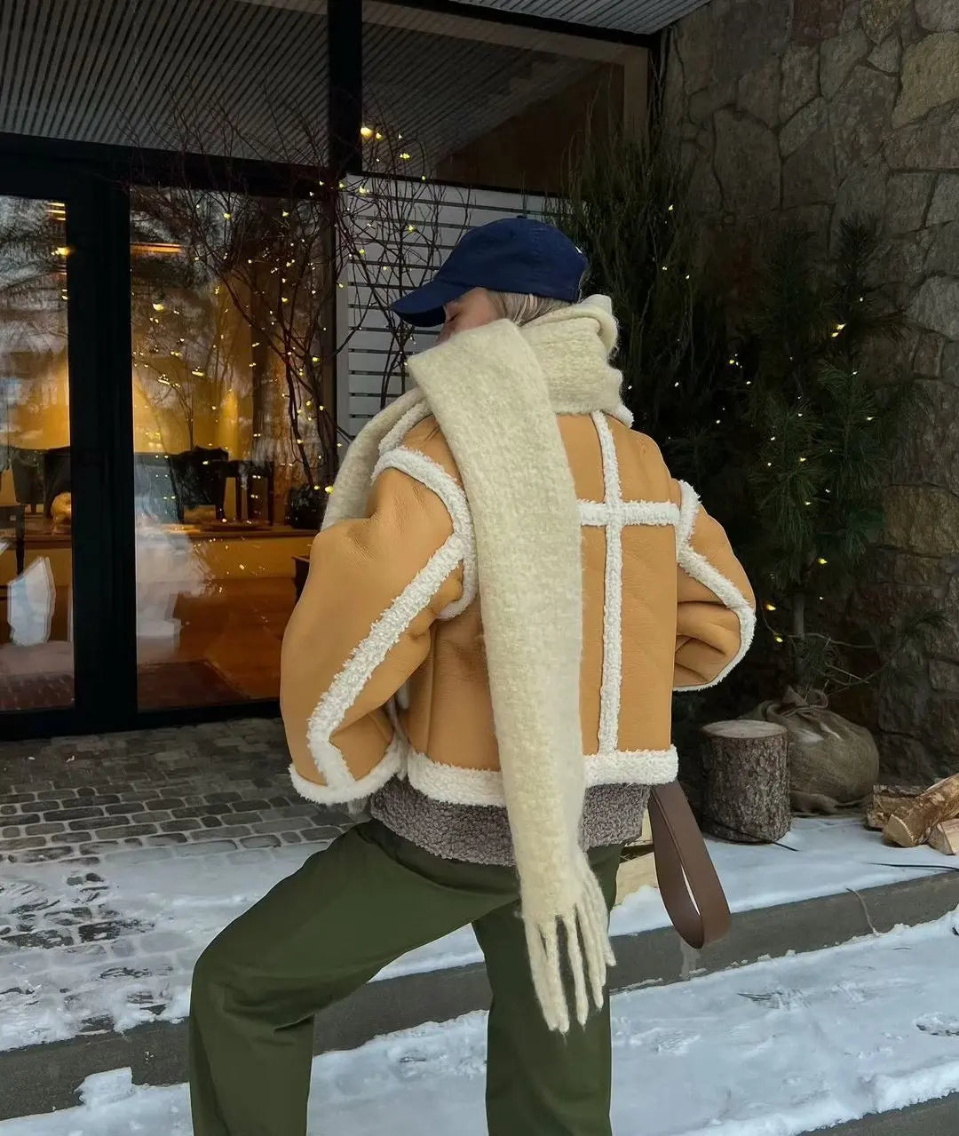 Lamb Fur Plush Jacket High Street Outwear