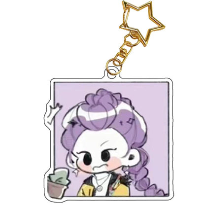 K-Pop Demon Hunters Preorder Huntr-x Keychain - Fan Art Self Made Acrylic Charm Anime Classics Game Collection Toy Gift