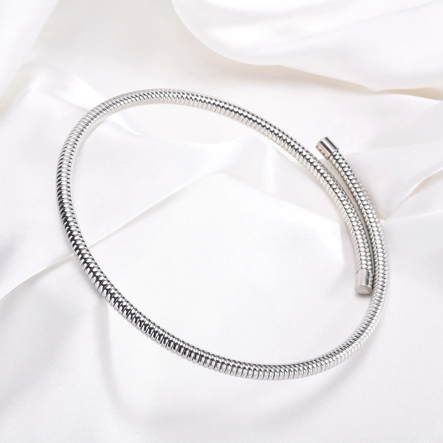 Necklace For Women Adjustable Open Choker Snake Collar Stretch Statement Jewelry Mom Girlfriend Valentine's Day Gift