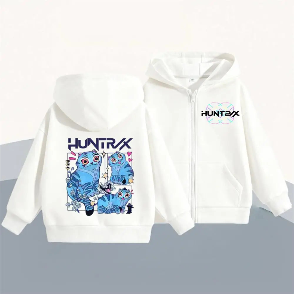 KPop Demon Hunters Hoodies Popular Clothes Long Sleeve Hooded Tops Outerwear New Design Loose Casual Fashion Sweatshirts Coats