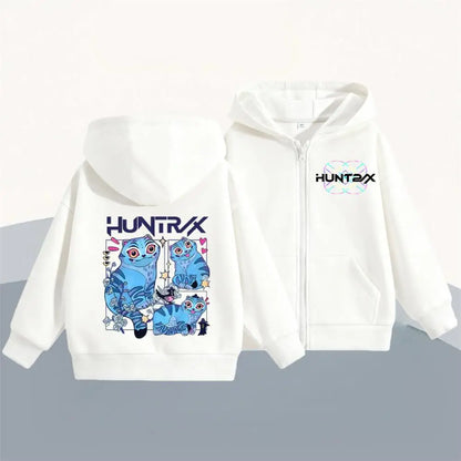 KPop Demon Hunters Hoodies Popular Clothes Long Sleeve Hooded Tops Outerwear New Design Loose Casual Fashion Sweatshirts Coats