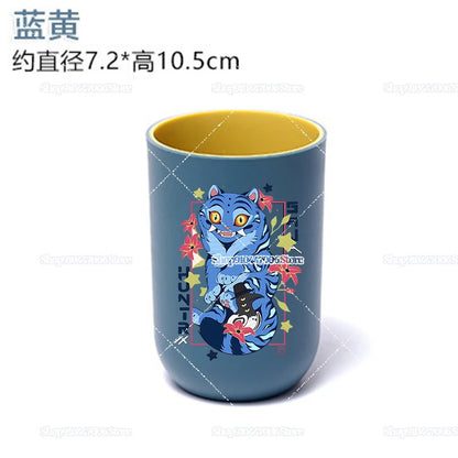 Anime K-pop Demon Hunters Print Bathroom Tumblers Shower Room Products Rumi Mira Zoey Household Merchandises Travel Accessories