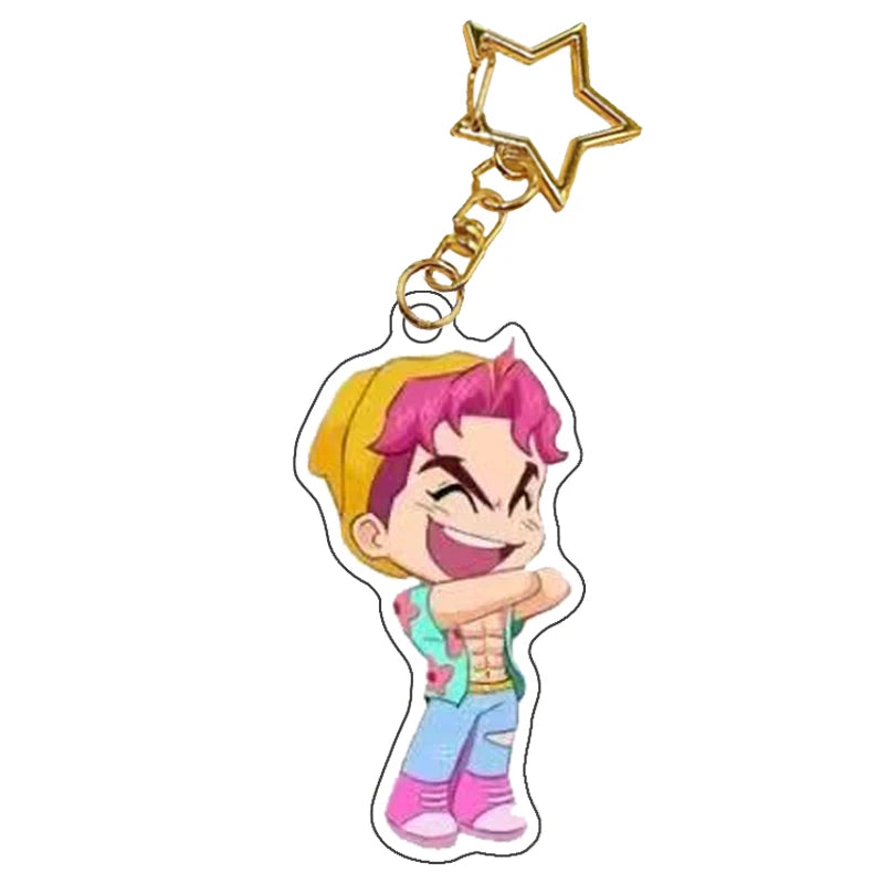 K-Pop Demon Hunters Preorder Huntr-x Keychain - Fan Art Self Made Acrylic Charm Anime Classics Game Collection Toy Gift