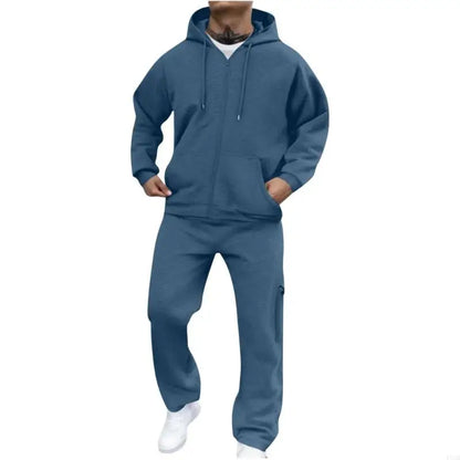 Men's Tracksuit 2 Piece Hoodie and Sweatpants Set Sweatsuits Casual Full Zip Athletic Track Suit Sets
