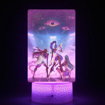 K-POP KPop Demon Hunters Acrylic Movie Remote Control Night Light Cartoon Cute Bedroom Living Room Home Decor Accessories Gifts