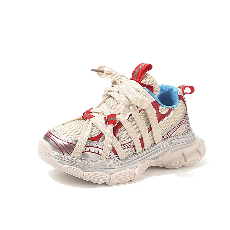 Children's Sneakers Chunky 2025 New Girls Basketball Shoes Fashion Versatile Kids Causal Boys Sports Shoes for School Breathable