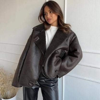 Faux Wool Coats And Mixtures Jacket