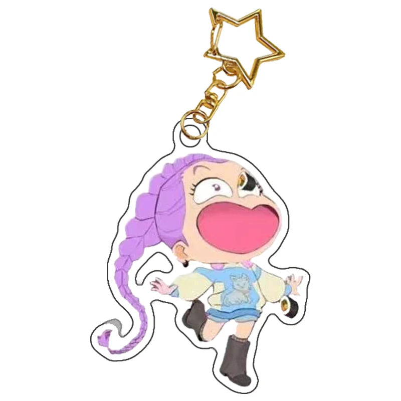 K-Pop Demon Hunters Preorder Huntr-x Keychain - Fan Art Self Made Acrylic Charm Anime Classics Game Collection Toy Gift