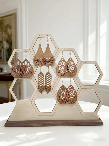 5 Pairs/Set, Bohemian Ear Ring Set - Exquisite Hollow Design Vintage Women's Earrings - Perfect for Both Festive and Everyday Styles