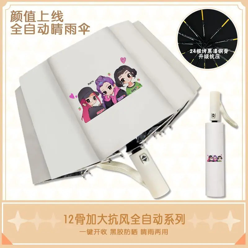 K-Pop Demon Hunters animation cartoon cute umbrella creative unisex sunshade sun protection UV protection parasol gift wholesale