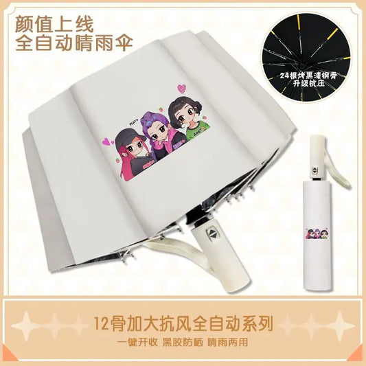 K-Pop Demon Hunters animation cartoon cute umbrella creative unisex sunshade sun protection UV protection parasol gift wholesale