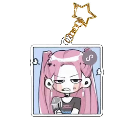 K-Pop Demon Hunters Preorder Huntr-x Keychain - Fan Art Self Made Acrylic Charm Anime Classics Game Collection Toy Gift