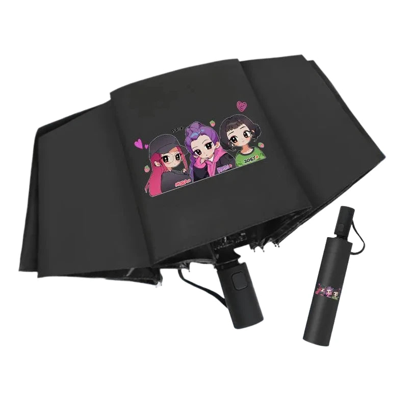 K-Pop Demon Hunters animation cartoon cute umbrella creative unisex sunshade sun protection UV protection parasol gift wholesale