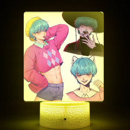 K-POP KPop Demon Hunters Acrylic Movie Remote Control Night Light Cartoon Cute Bedroom Living Room Home Decor Accessories Gifts