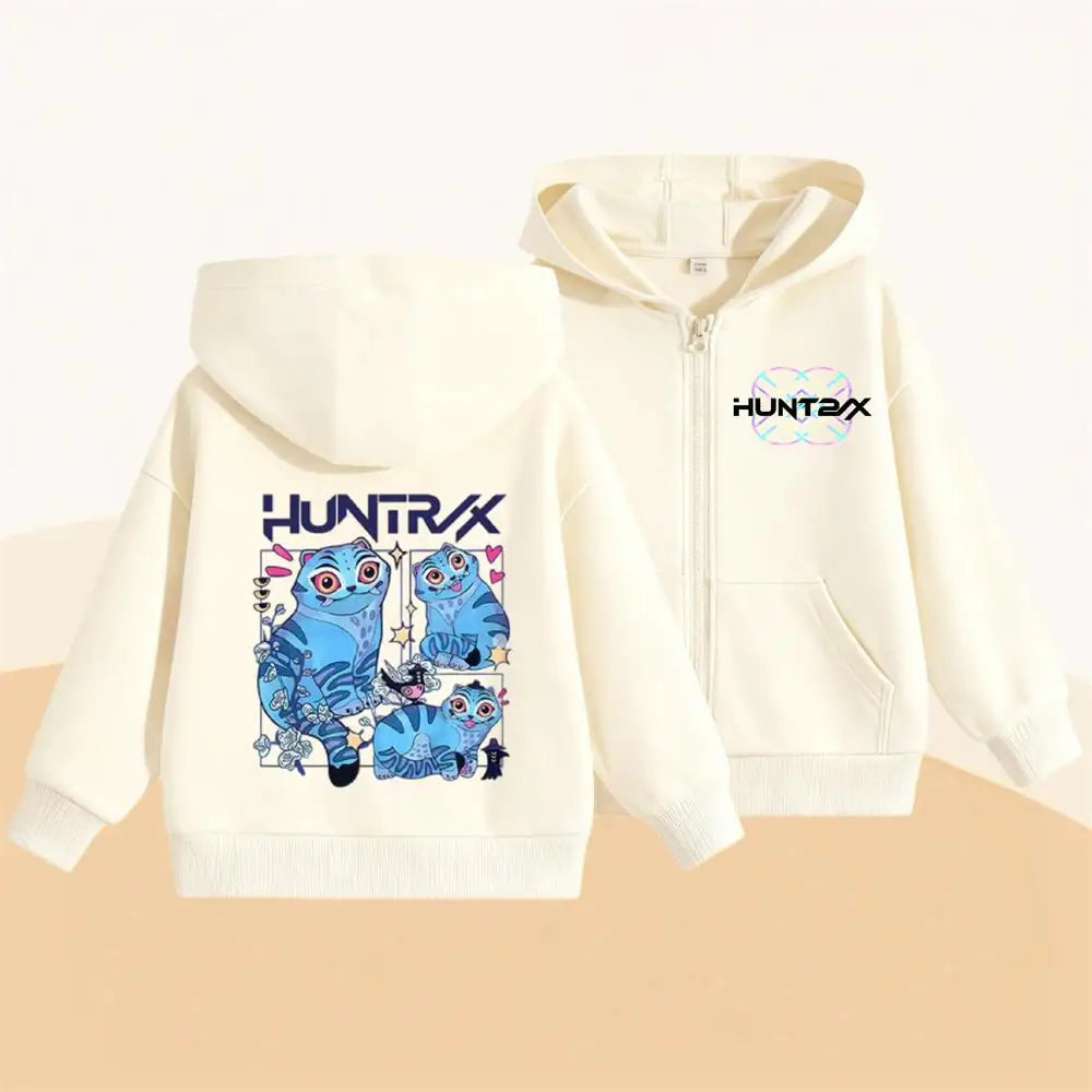 KPop Demon Hunters Hoodies Popular Clothes Long Sleeve Hooded Tops Outerwear New Design Loose Casual Fashion Sweatshirts Coats