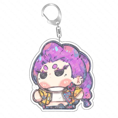 K-Pop Demon Hunters Preorder Huntr-x Keychain - Fan Art Self Made Acrylic Charm Anime Classics Game Collection Toy Gift