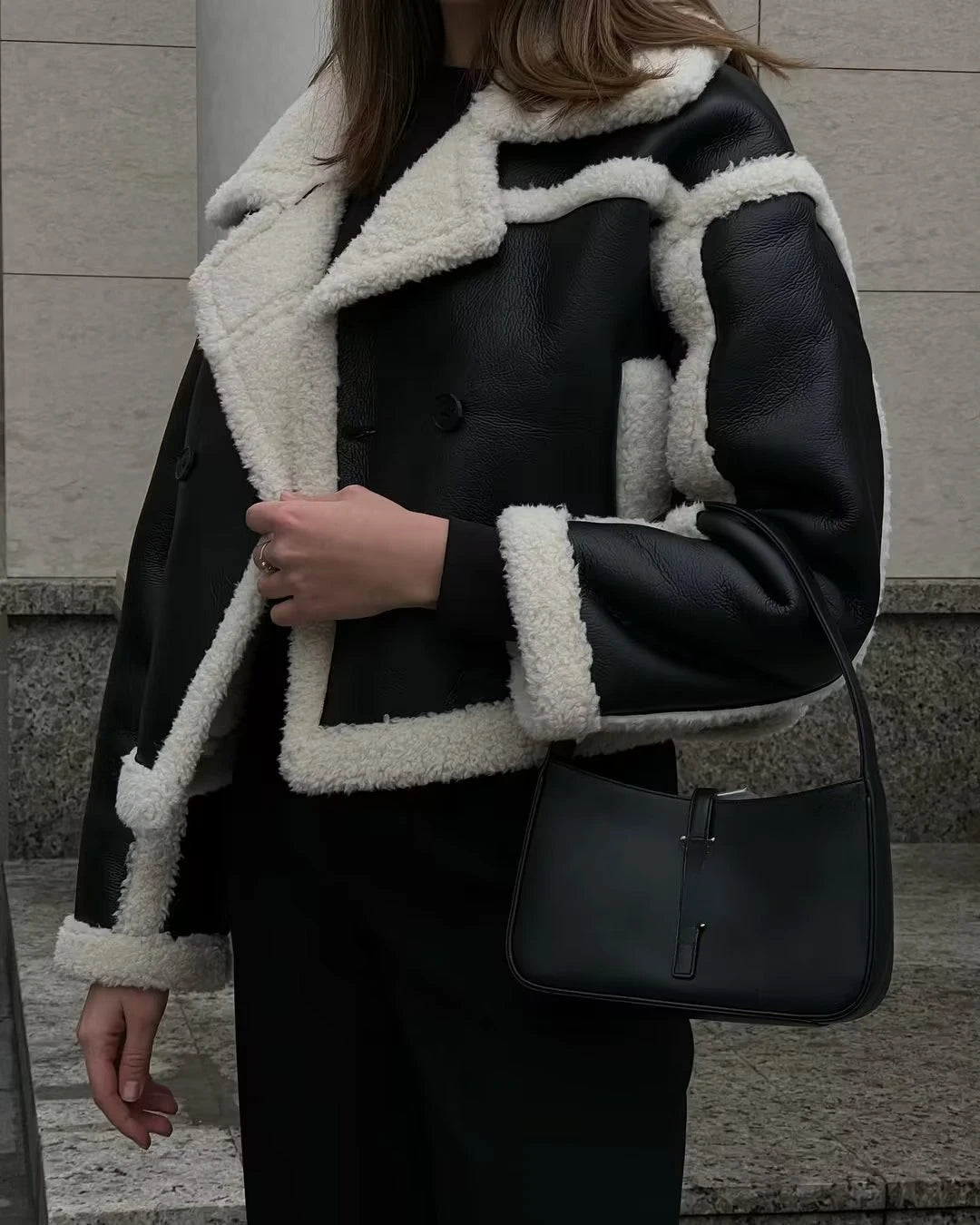 Lamb Fur Plush Jacket High Street Outwear