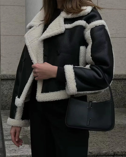 Lamb Fur Plush Jacket High Street Outwear