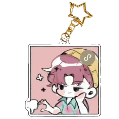 K-Pop Demon Hunters Preorder Huntr-x Keychain - Fan Art Self Made Acrylic Charm Anime Classics Game Collection Toy Gift