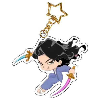 K-Pop Demon Hunters Preorder Huntr-x Keychain - Fan Art Self Made Acrylic Charm Anime Classics Game Collection Toy Gift