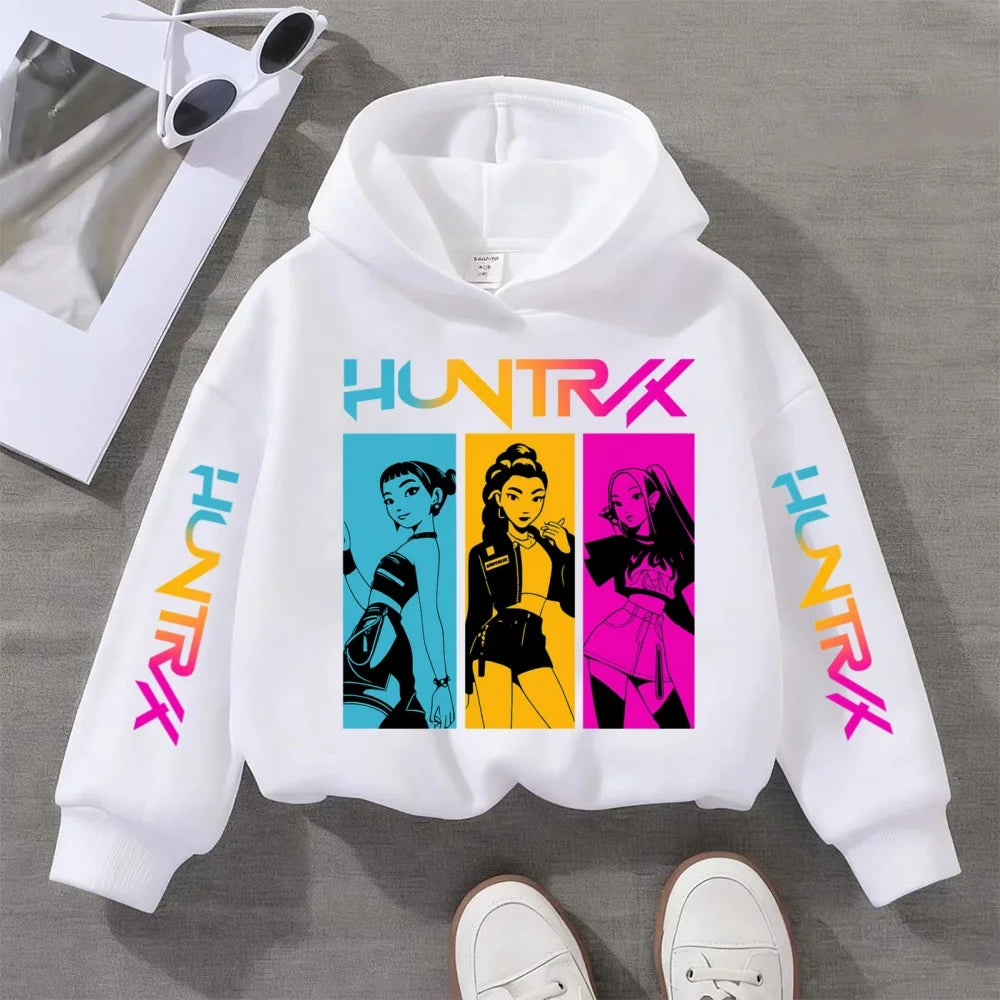 2025 Fall and Winter New Cute Fashion Hoodie KPOP Demon Hunters Children's Sweatshirt Girls' Clothes Girls' Sweatshirt