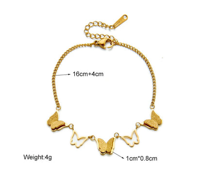 MEYRROYU 316 Stainless Steel Vintage Green Stone Heart Tassel Multilayer Charm Bracelet for Women Wedding Jewelry Beach брелок