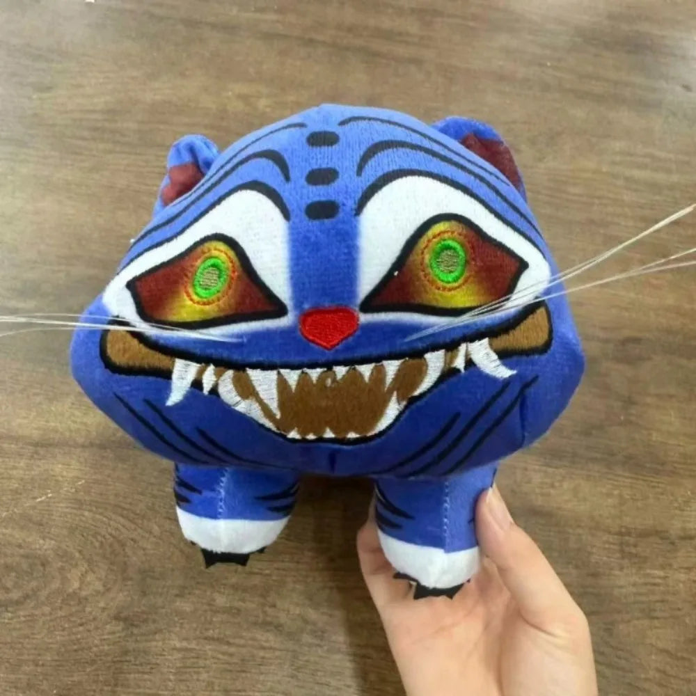 Kpop Demons Hunters Anime Plush Cute Purple Tiger Black Hat Magpie With Eyes Monster Hunt Girl Group Stuffed For Fans Gifts