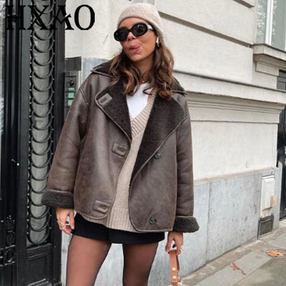 Faux Wool Coats And Mixtures Jacket