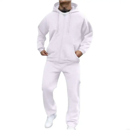 Men's Tracksuit 2 Piece Hoodie and Sweatpants Set Sweatsuits Casual Full Zip Athletic Track Suit Sets