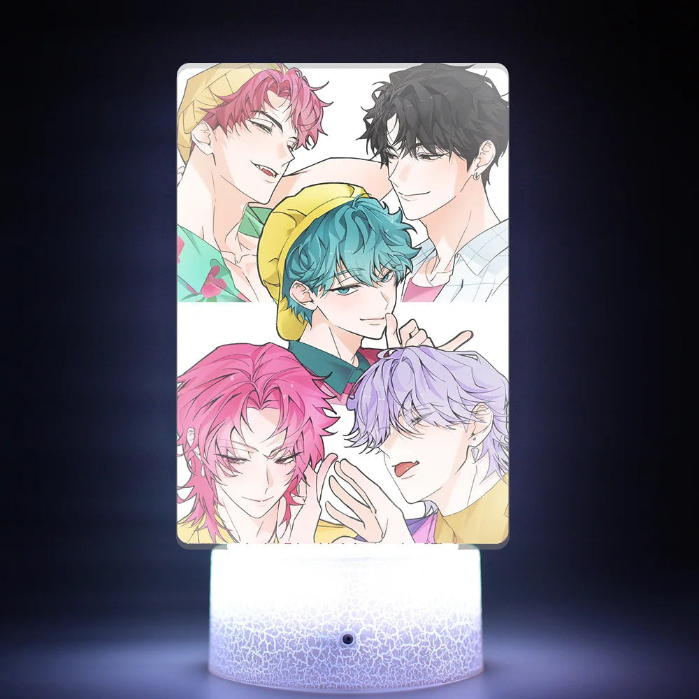 K-POP KPop Demon Hunters Acrylic Movie Remote Control Night Light Cartoon Cute Bedroom Living Room Home Decor Accessories Gifts