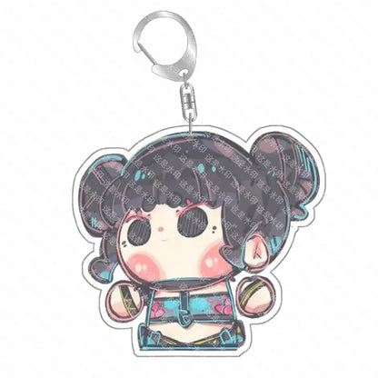 K-Pop Demon Hunters Preorder Huntr-x Keychain - Fan Art Self Made Acrylic Charm Anime Classics Game Collection Toy Gift