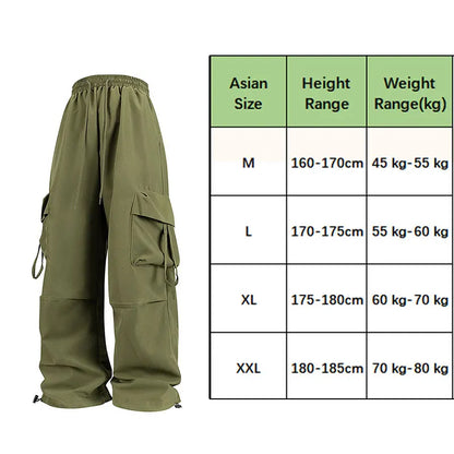 Women Cargo Pants Fashion Loose Comfortable Breathable Lightweight Multiple Pockets Cargo Long Pants Fitness Running Casual Pan
